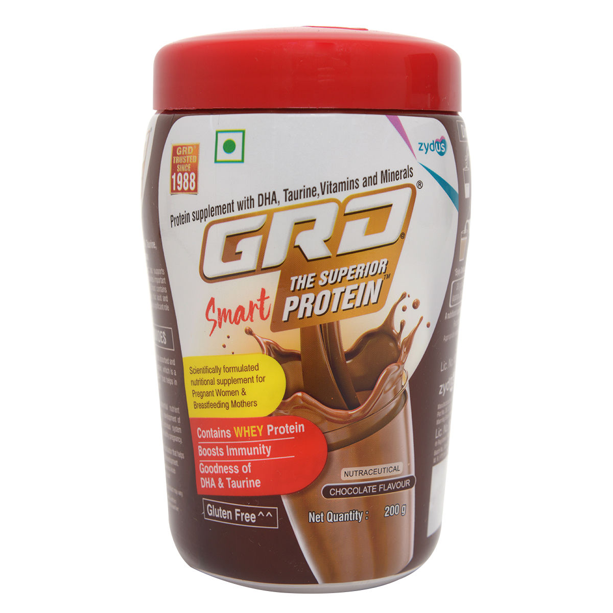 GRD Smart Whey Protein Chocolate Flavour Powder, 200 gm Jar Uses