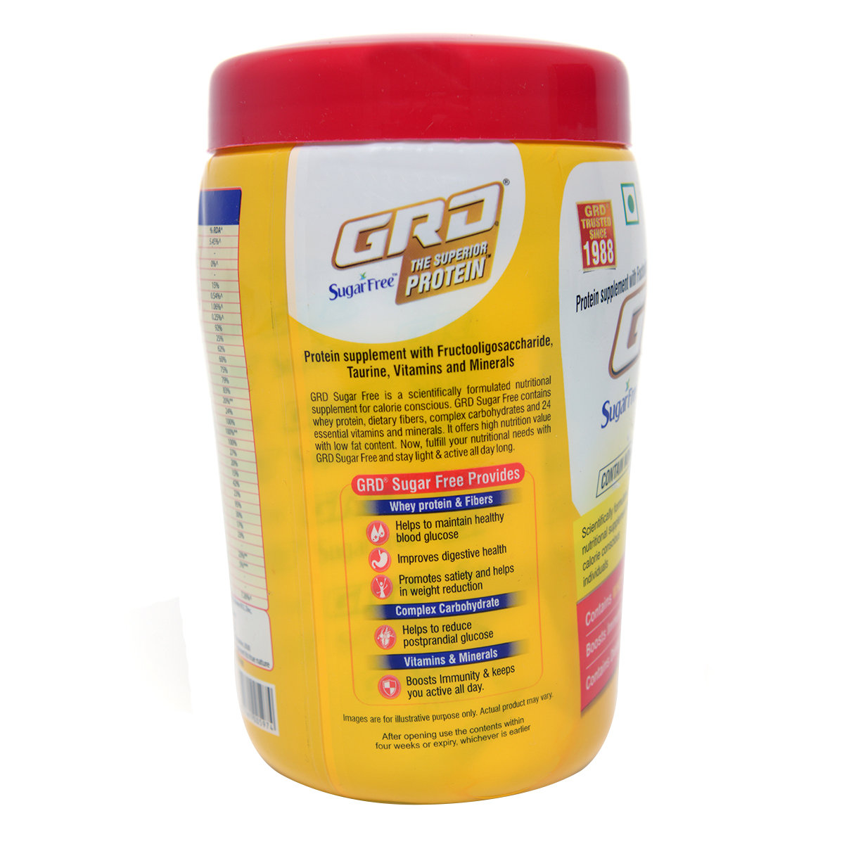 GRD Superior Whey Protein Sugar Free Vanilla Flavour Powder, 200 gm Jar, Pack of 1 GRD Superior Whey Protein Sugar Free Vanilla Flavour Powder, 200 gm Jar, Pack of 1