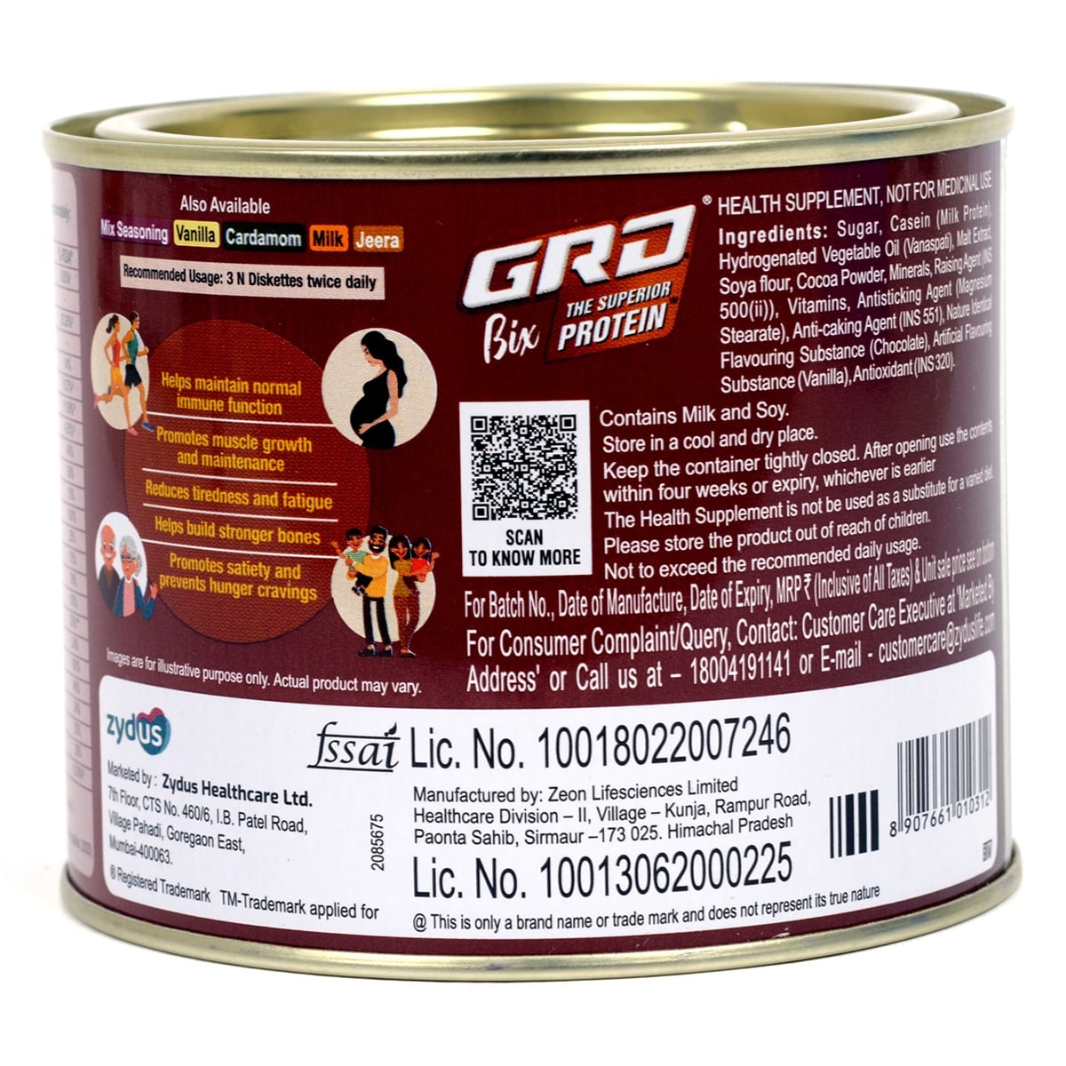 GRD Bix Chocolate Flavour Protein Diskettes, 250 gm, Pack of 1 GRD Bix Chocolate Flavour Protein Diskettes, 250 gm, Pack of 1