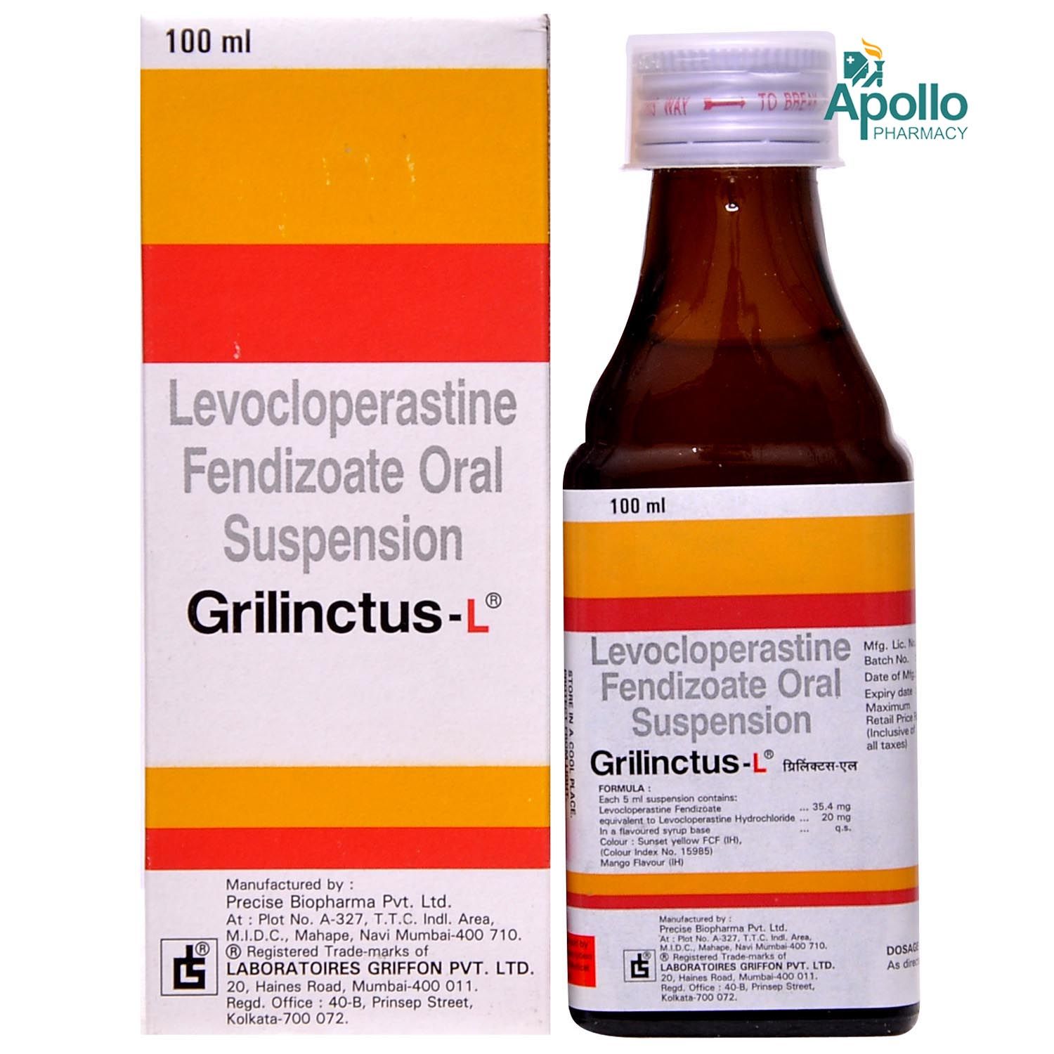 GrilinctusL Oral Suspension 100 ml Price, Uses, Side Effects, Composition Apollo Pharmacy