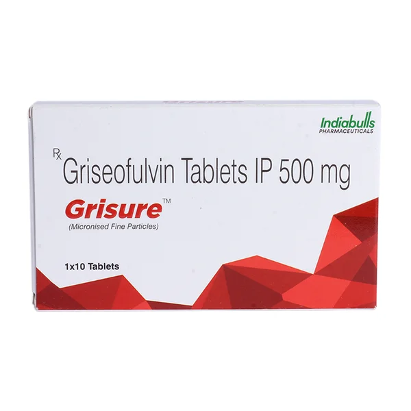 Grisure 500mg Tablet 10's, Pack of 10 TabletS
