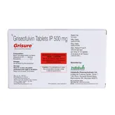 Grisure 500mg Tablet 10's, Pack of 10 TabletS