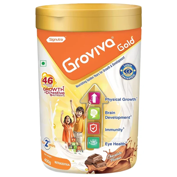 Groviva Gold Chocolate Flavour For 2+Years Powder 400 gm