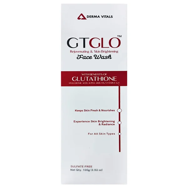 Gtglo Rejuvenating & Skin Brightening Face Wash, 100 gm