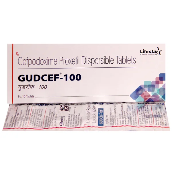 Gudcef-100 Tablet 10's, Pack of 10 TABLETS