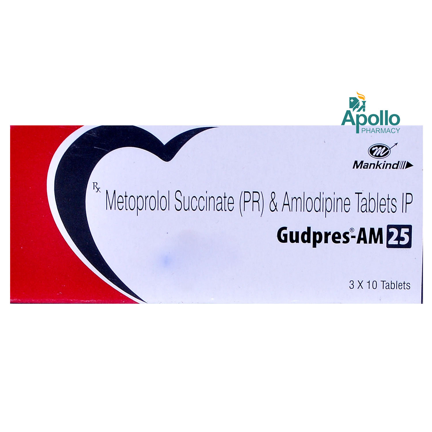 Gudpres AM 25 Tablet 10's, Pack of 10 TABLETS Gudpres AM 25 Tablet 10's, Pack of 10 TABLETS