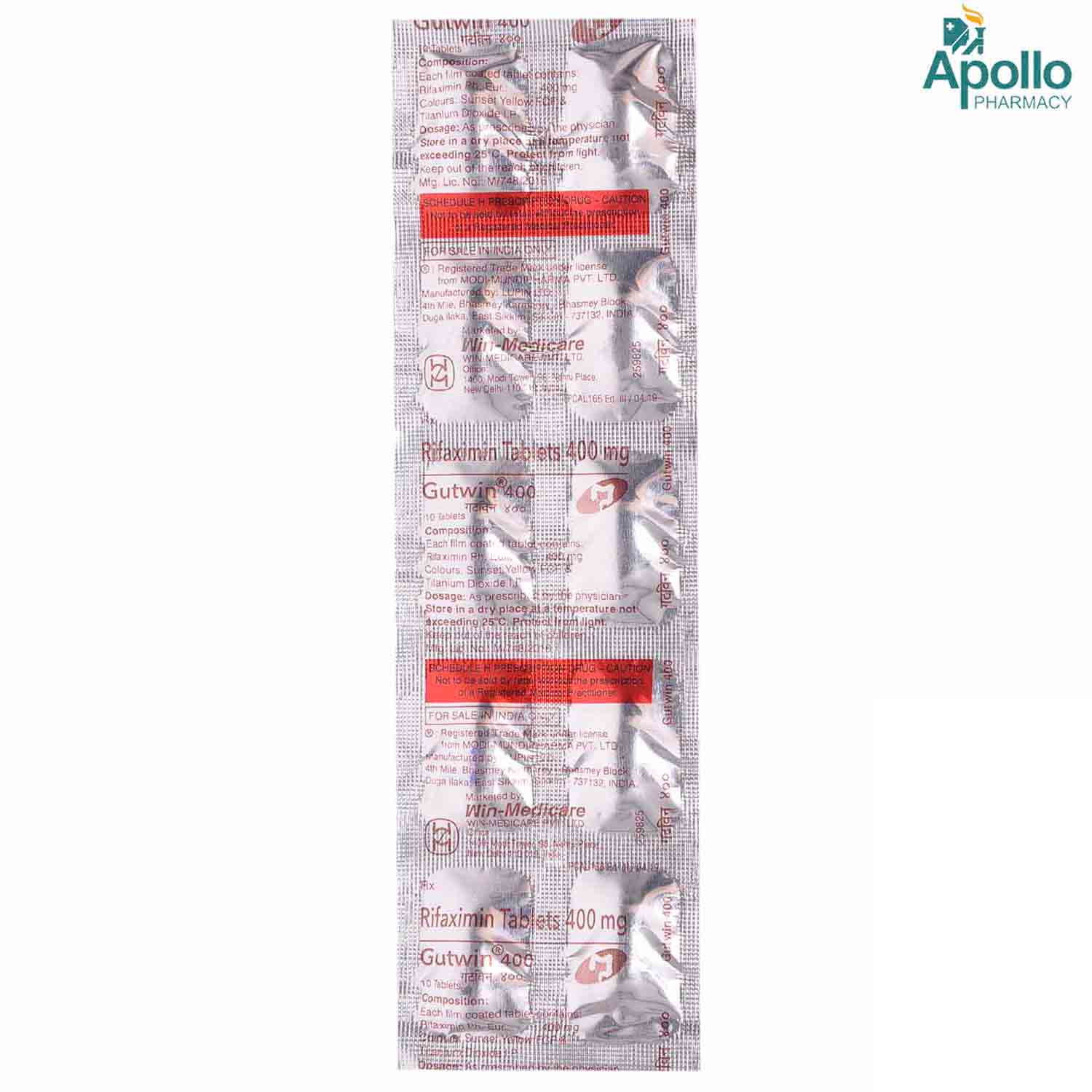 Gutwin 400 Tablet 10's, Pack of 10 TabletS Gutwin 400 Tablet 10's, Pack of 10 TabletS