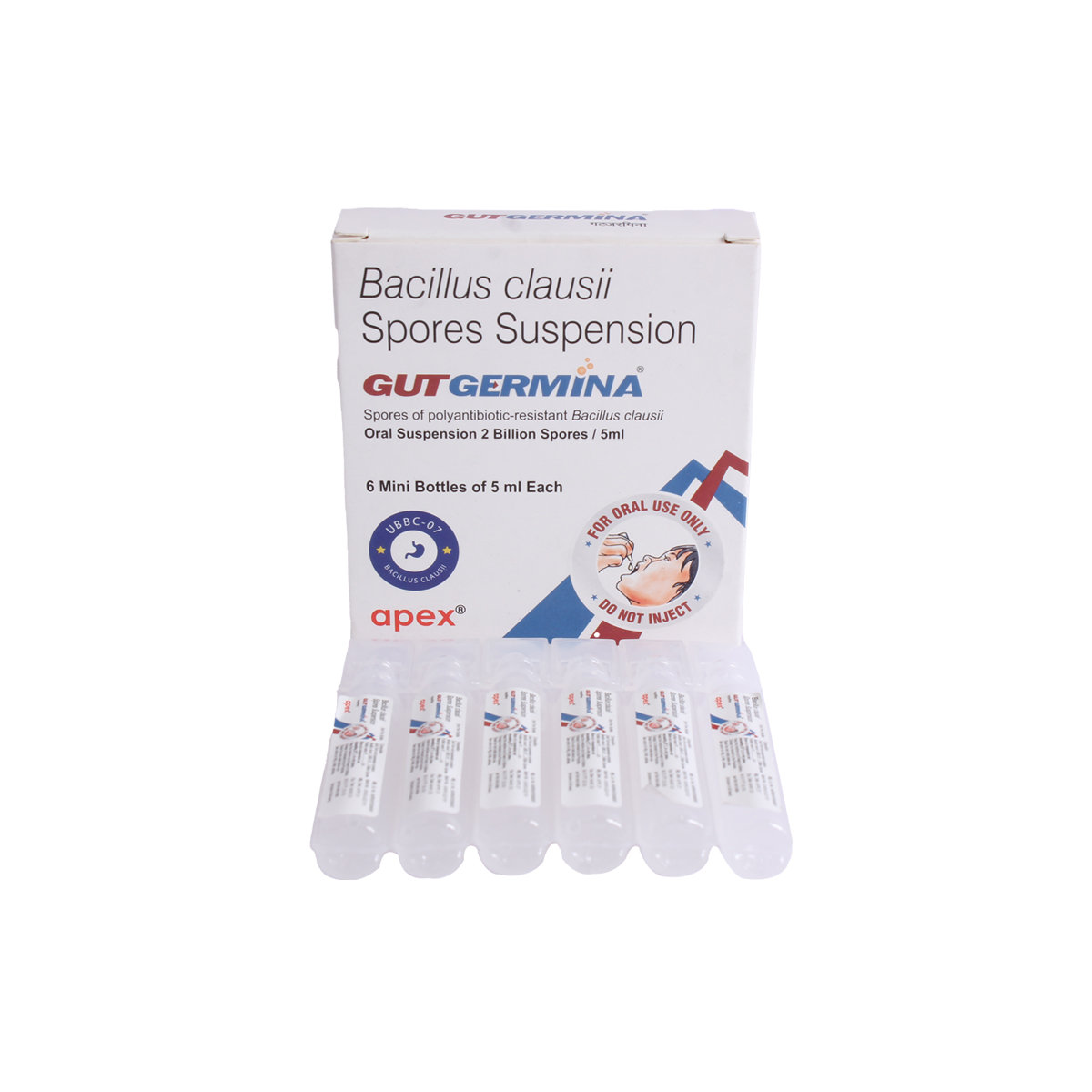 Gutgermina Oral Suspension 5 ml, Pack of 1 Suspension Gutgermina Oral Suspension 5 ml, Pack of 1 Suspension