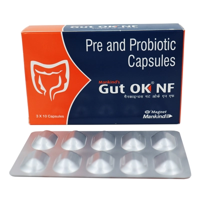 Gut Ok NF Capsule 10's, Pack of 10 CAPSULES