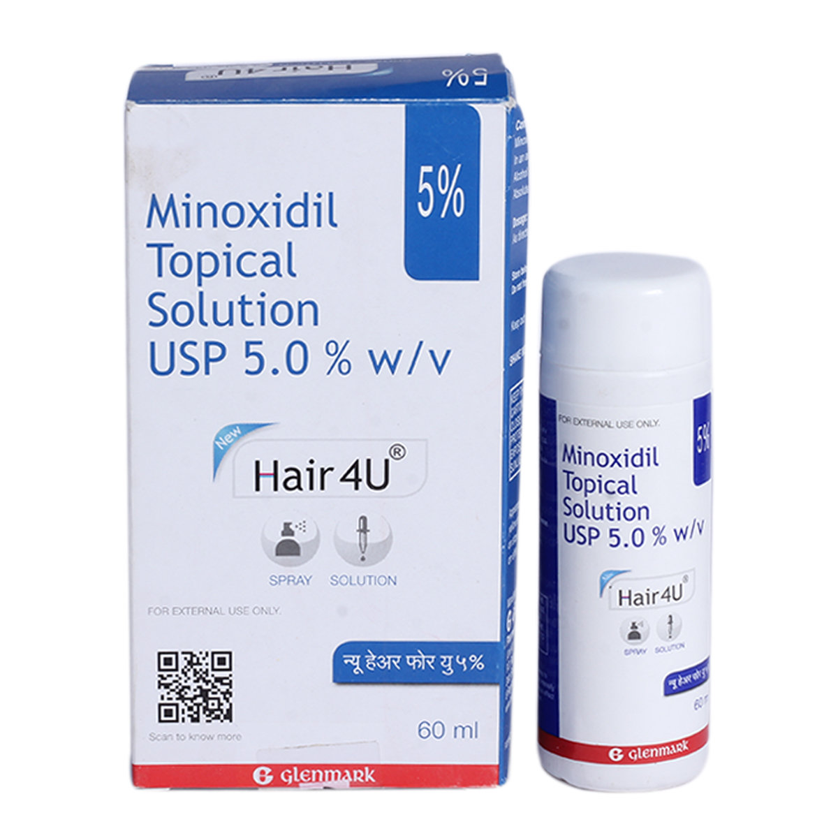 Hair 4U 5% Lotion 60ml, Pack of 1 Liquid Hair 4U 5% Lotion 60ml, Pack of 1 Liquid
