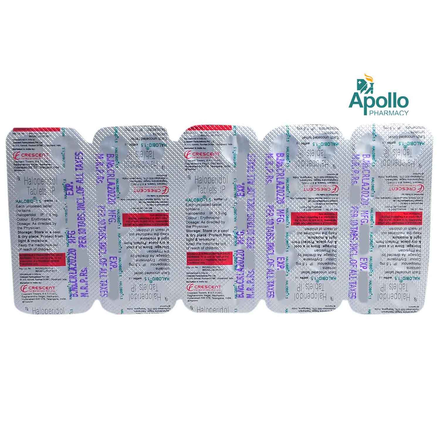 Halobid 1.5 Tablet 10's, Pack of 10 TABLETS Halobid 1.5 Tablet 10's, Pack of 10 TABLETS