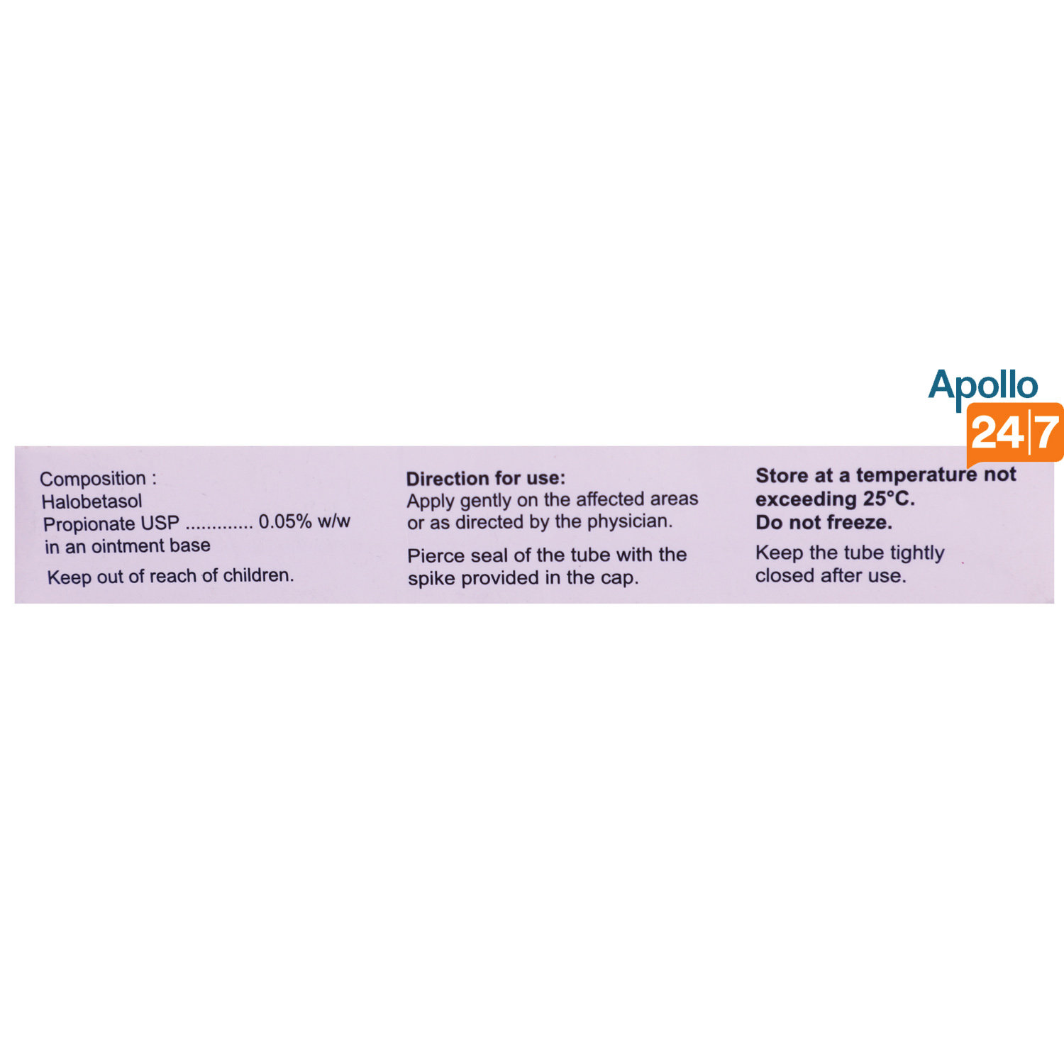 Haloderm Cream 10 gm, Pack of 1 OINTMENT Haloderm Cream 10 gm, Pack of 1 OINTMENT