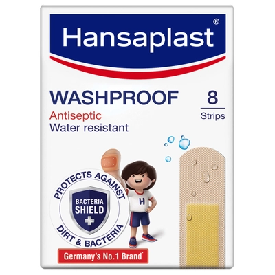 Hansaplast Washproof Strips, 8 Count, Pack of 1