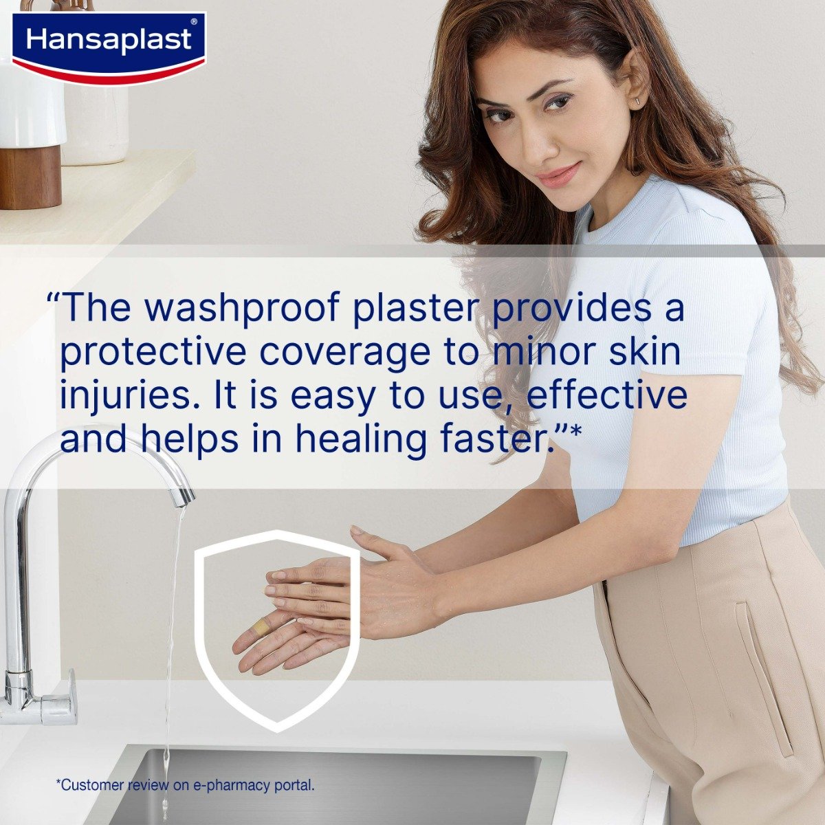 Hansaplast Washproof Strips, 8 Count, Pack of 1 Hansaplast Washproof Strips, 8 Count, Pack of 1
