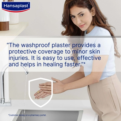 Hansaplast Washproof Strips, 8 Count, Pack of 1