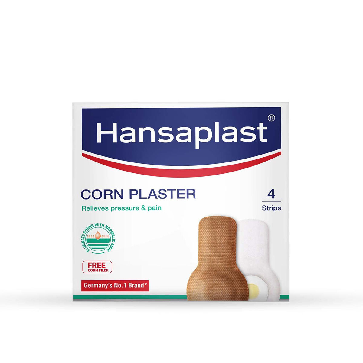 Hansaplast Corn Plaster Strips, 4 Count, Pack of 1 