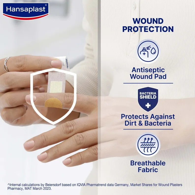Hansaplast Regular Breathable Fabric Bandage 10Pcs