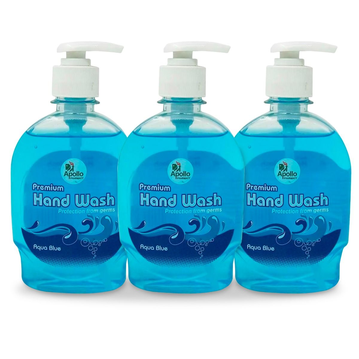 Apollo Pharmacy Premium Aqua Blue Handwash, 750 ml (3x250 ml) Price