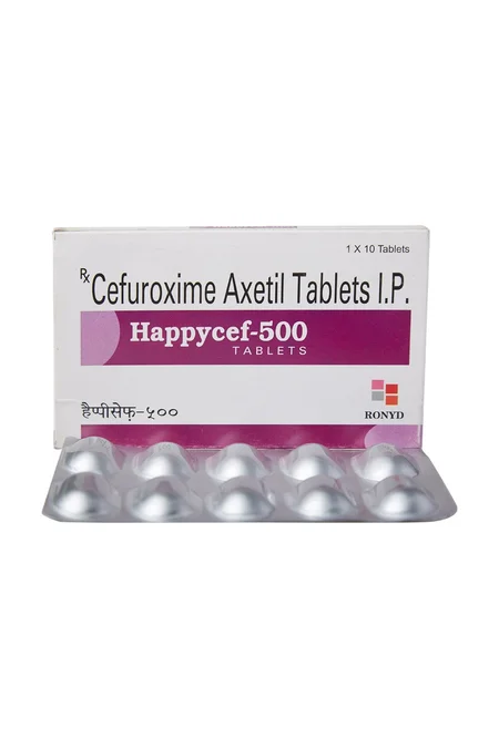 Happycef 500 Tablet 10's