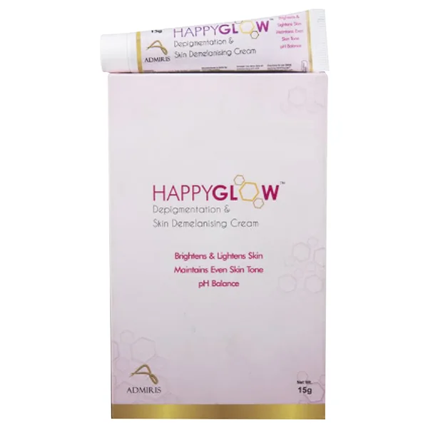 Happyglow Demelanising &amp; Skin Rejuvenating Cream 15 gm | Brightens &amp; Lightens Skin | Evens Out Skin Tone | For All Skin Type, Pack of 1