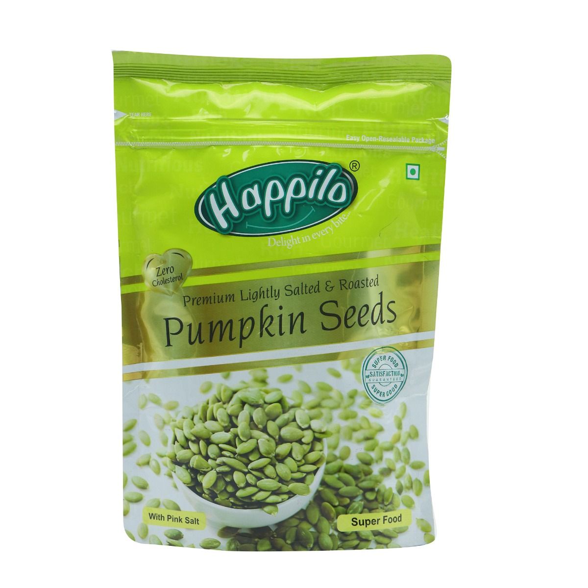 Happilo Premium Lightly Salted & Roasted Pumpkin seeds, 200 gm, Pack of 1 