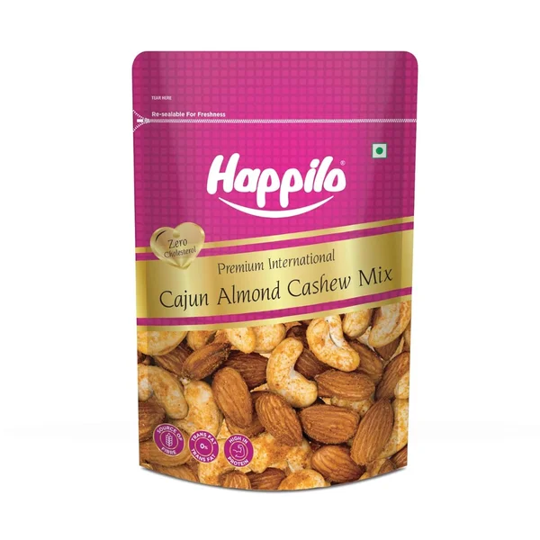 Happilo Premium Cajun Almond Cashew Mix, 50 gm