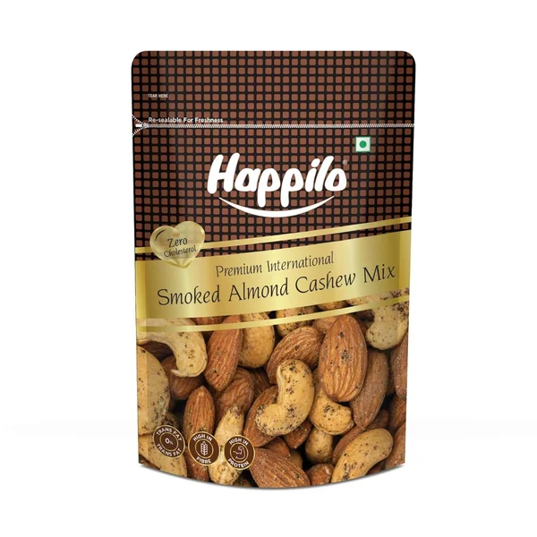 Happilo Premium Smoked Almond Cashew Mix, 50 gm