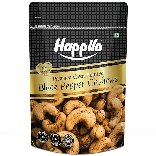Happilo Black Pepper Cashews, 50 gm