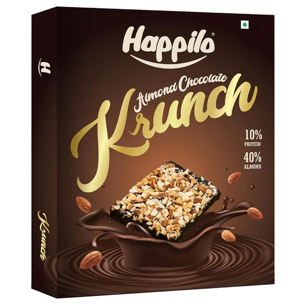 Happilo Almond Chocolate Krunch Pack, 17 gm, Pack of 1