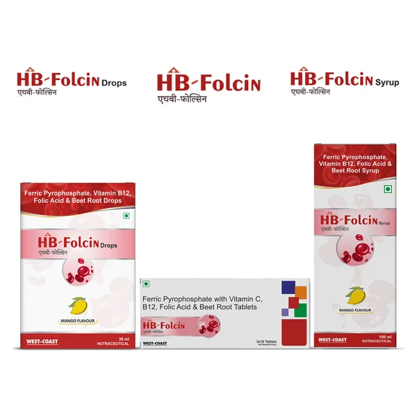 Westcoast HB-Folcin, 10 Tablets, Pack of 10