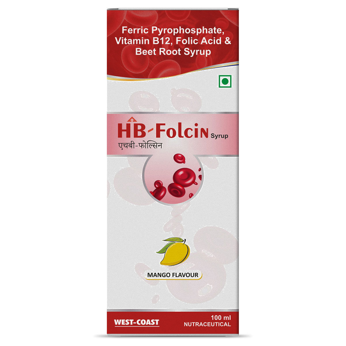 Buy Westcoast HB-Folcin Mango Syrup, 100 ml Online