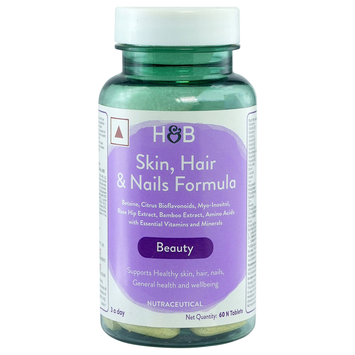 Holland & Barrett Skin Hair & Nails Beauty Formula, 60 Tablets | Uses ...