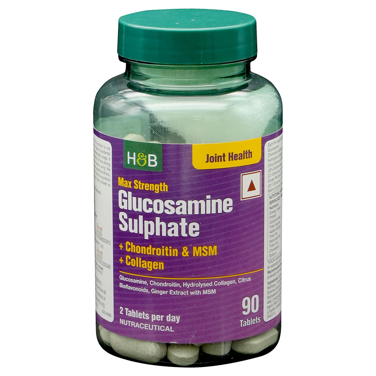 Buy Holland & Barrett Max Strength Glucosamine Sulphate for Joint Health, 90 Tablets Online
