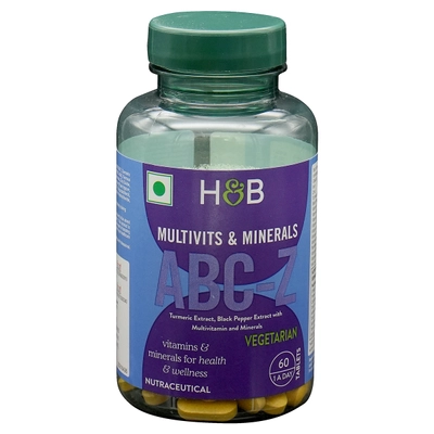 Holland &amp; Barrett Multivits &amp; Minerals ABC-Z, 60 Veg Tablets, Pack of 1