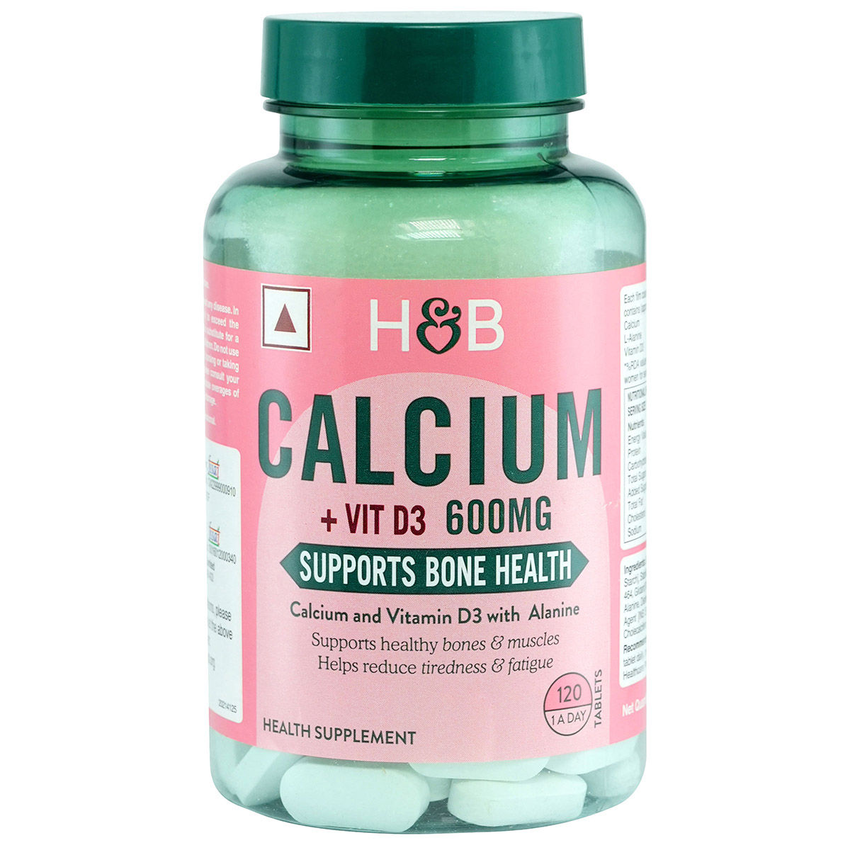 Holland & Barrett Calcium + Vit D3 600mg with Alanine for Bone Health