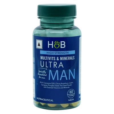 Holland &amp; Barrett High Strength Multivits &amp; Minerals Ultra Man, 60 Tablets, Pack of 1