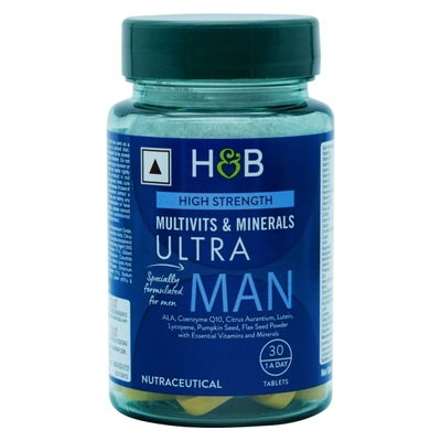 Holland &amp; Barrett High Strength Multivits &amp; Minerals Ultra Man, 30 Tablets, Pack of 1