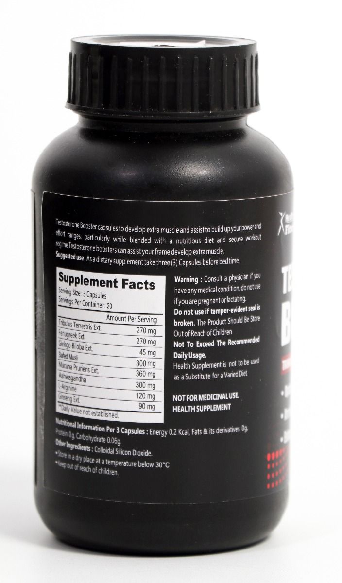Healthvit Testosterone Booster, 60 Capsules Price, Uses, Side Effects