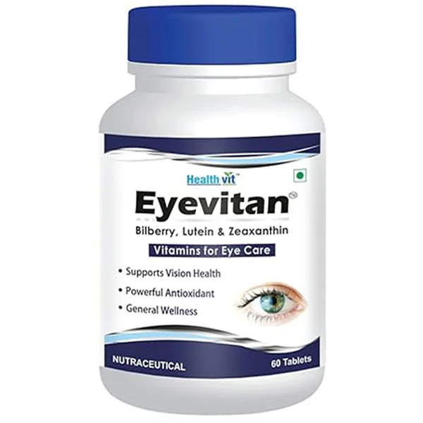 Healthvit Eyevitan Vitamins for Eye Care, 60 Tablets, Pack of 1