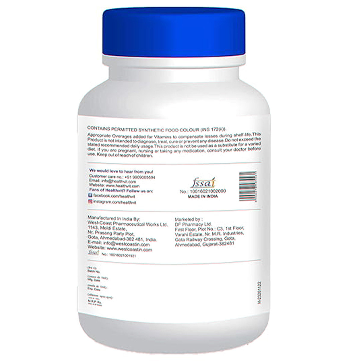 Healthvit Eyevitan Vitamins for Eye Care, 60 Tablets, Pack of 1 Healthvit Eyevitan Vitamins for Eye Care, 60 Tablets, Pack of 1