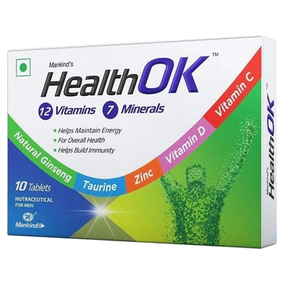 Health OK Multivitamin &amp; Multimineral, 10 Tablets, Pack of 10