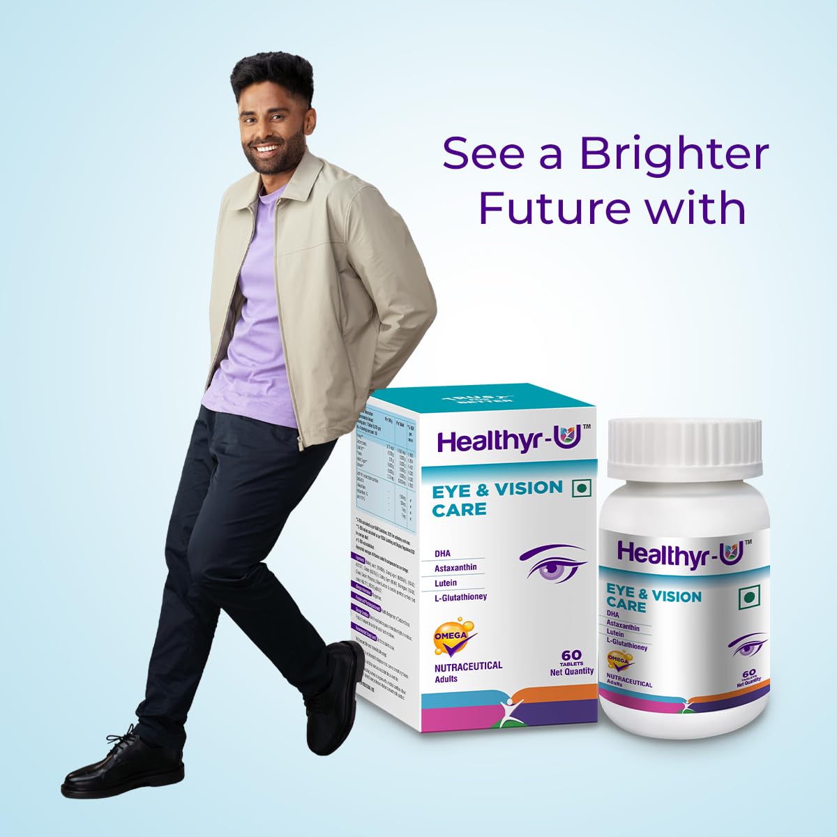 Healthyr-U Eye & Vision Care, 60 Tablets, Pack of 1 Healthyr-U Eye & Vision Care, 60 Tablets, Pack of 1