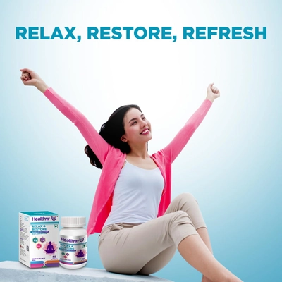 Healthyr-U Relax &amp; Restore, 60 Tablets, Pack of 1