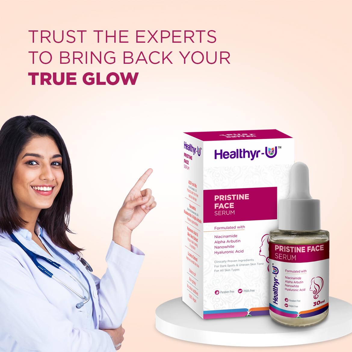 Healthyr-U Pristine Face Serum, 30 ml, Pack of 1 Healthyr-U Pristine Face Serum, 30 ml, Pack of 1