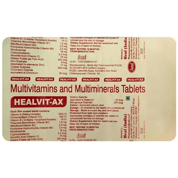 Healvit-AX Tablet 15's