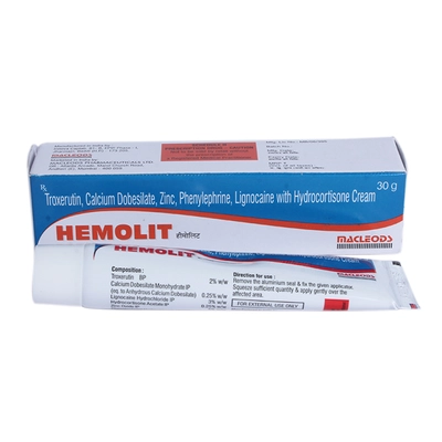 Hemolit Cream 30 gm, Pack of 1 Cream