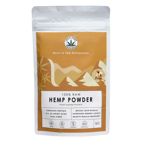 India Hemp Organics 100% Hemp Protein Powder, 100 gm, Pack of 1