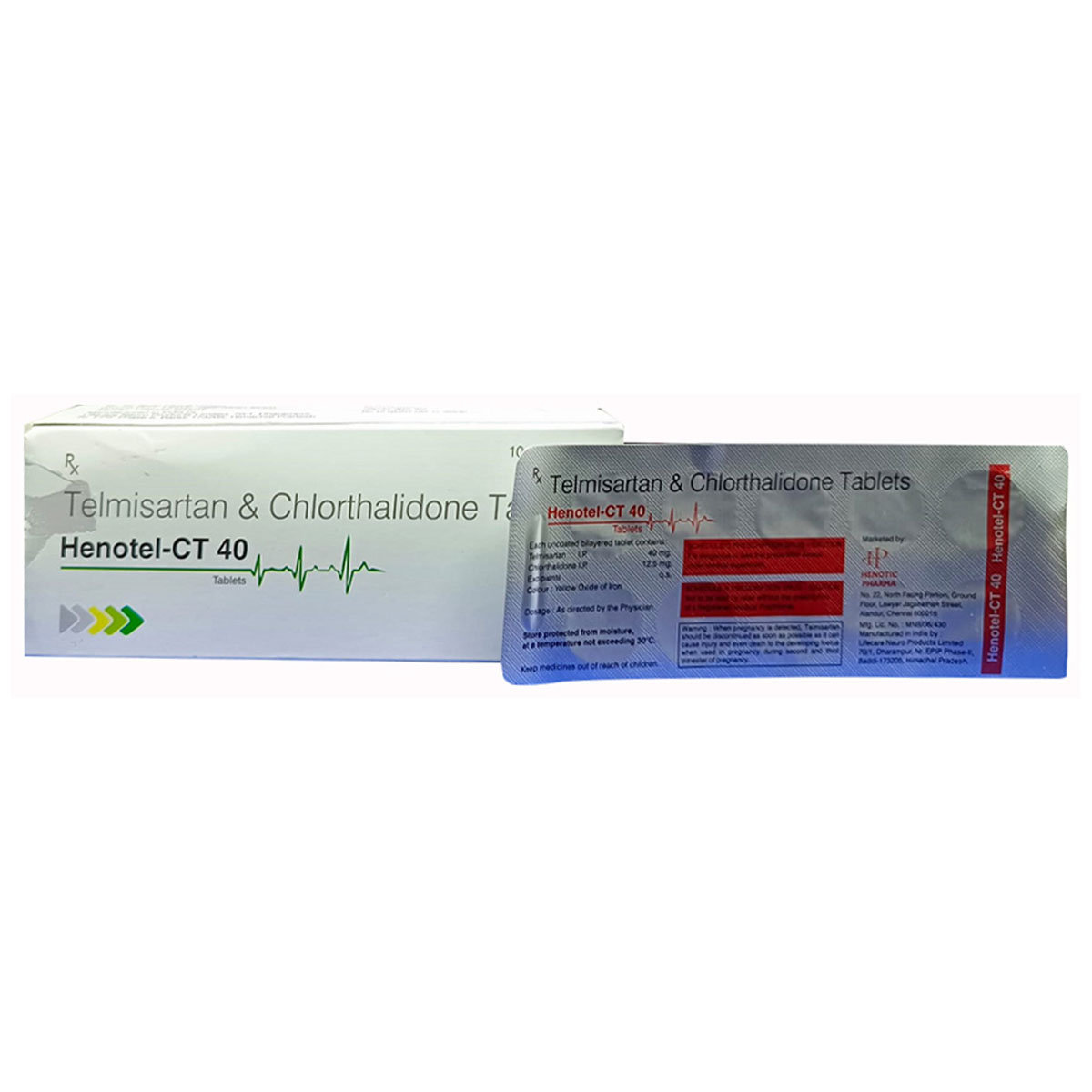 Henotel-CT 40 Tablet 10's, Pack of 10 Henotel-CT 40 Tablet 10's, Pack of 10