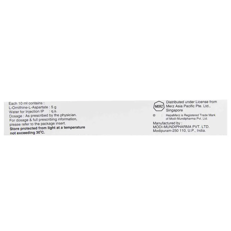 Buy Hepa Merz Injection 5 x 10 ml online | Uses, Side Effects, Price ...