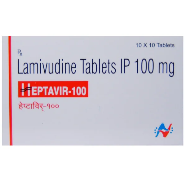 Heptavir 100mg Tablet 10's, Pack of 10 TABLETS